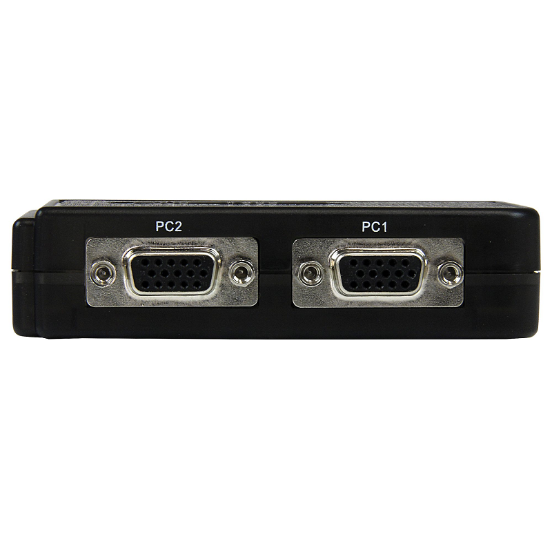 StarTech SV211KUSB 2 Port Black USB KVM Switch Kit with Audio & Cables